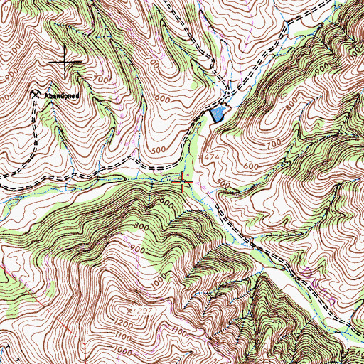 Topographic Map of Dunn Canyon, CA