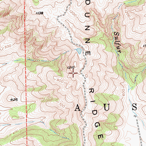 Topographic Map of Dunne Ridge, CA