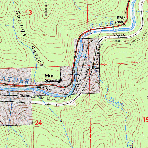 Topographic Map of Dutch Creek, CA