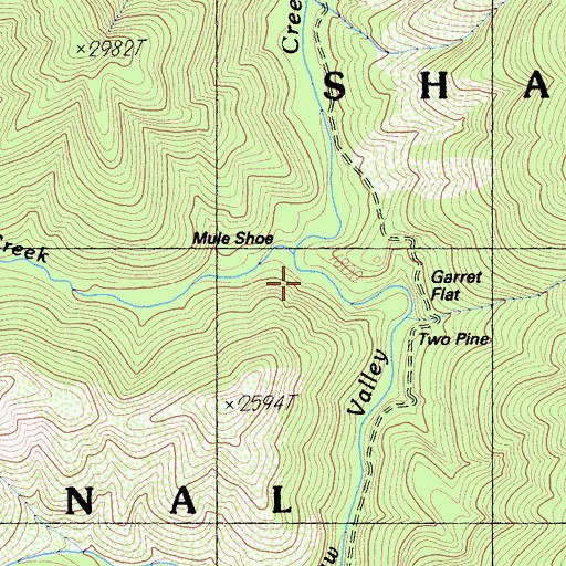 Topographic Map of Dutch Creek, CA