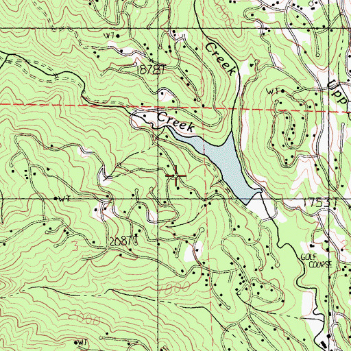 Topographic Map of Dutch Henry Creek, CA