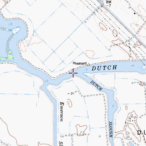 Topographic Map of Dutch Slough, CA