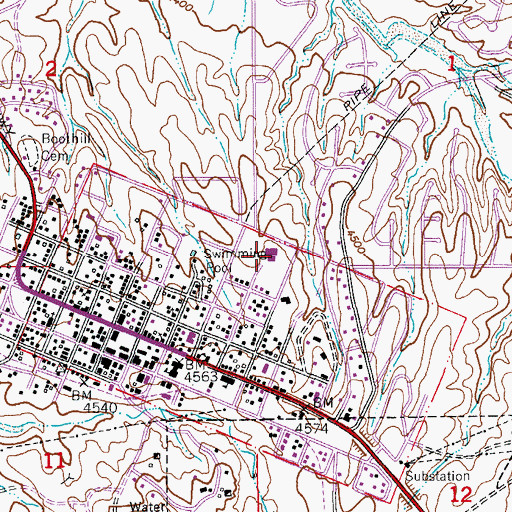 Topographic Map of Walter J Meyer Elementary School, AZ