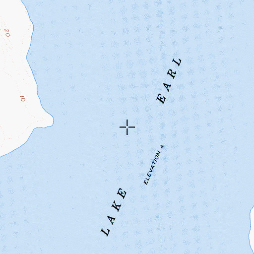 Topographic Map of Lake Earl, CA