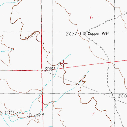 Topographic Map of West Doubtful Detention Dam, AZ