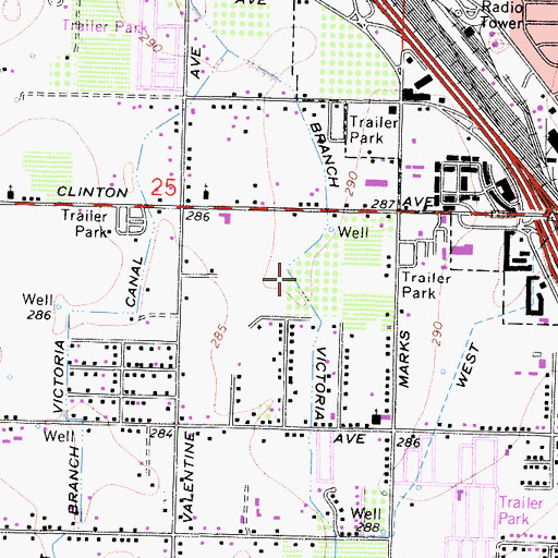 Topographic Map of East Branch Victoria Canal, CA