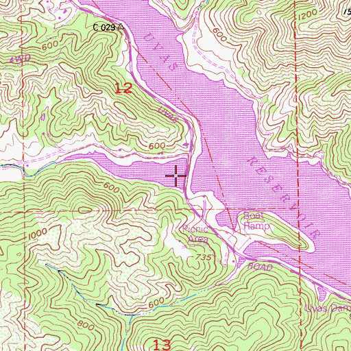 Topographic Map of Eastman Canyon, CA