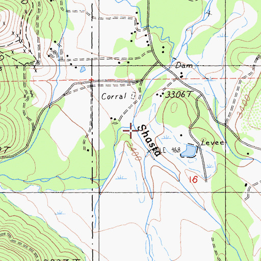 Topographic Map of Eddy Creek, CA