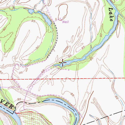 Topographic Map of Eddy Lake, CA