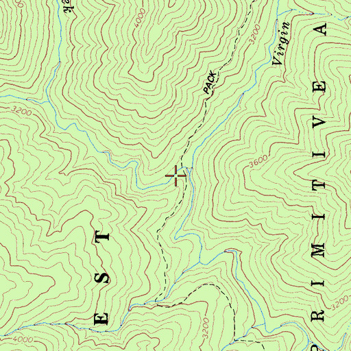 Topographic Map of Eightmile Creek, CA