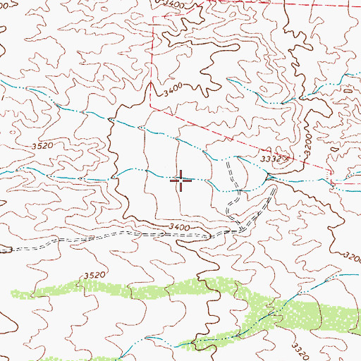 Topographic Map of Baxter Tank, AZ