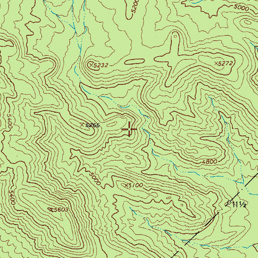 Topographic Map of Bear Canyon Spring, AZ