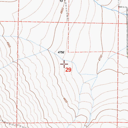 Topographic Map of Elderberry Canyon, CA