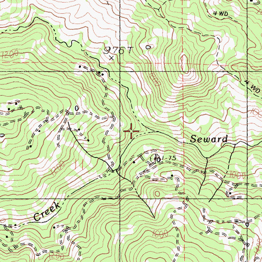 Topographic Map of Eldridge Creek, CA