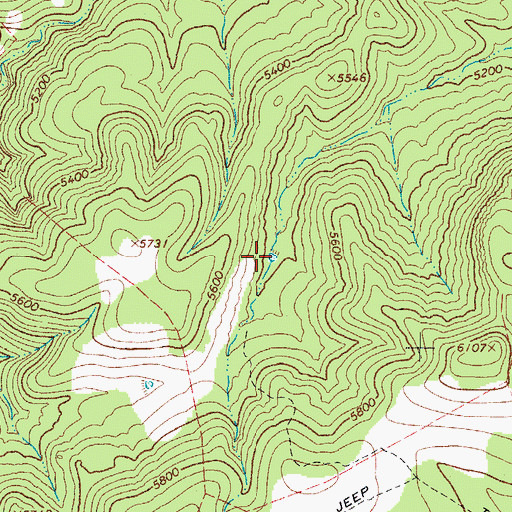 Topographic Map of Black Jack Tank, AZ