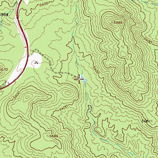 Topographic Map of Borrow Pit Tank, AZ