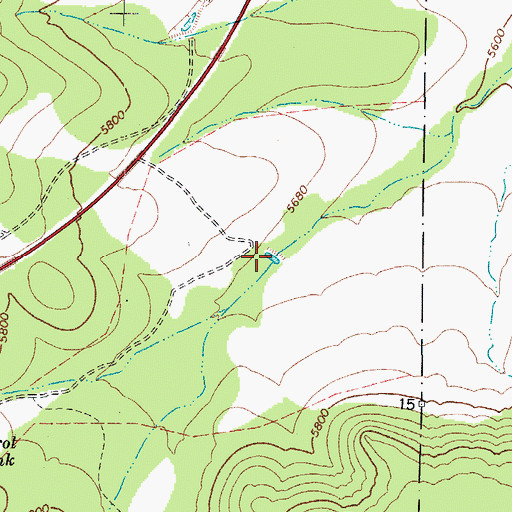 Topographic Map of Carol Number One Tank, AZ