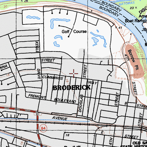 Topographic Map of Elkhorn Village Elementary School, CA