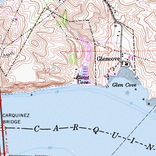 Topographic Map of Elliot Cove, CA