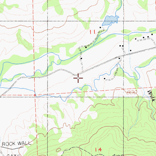 Topographic Map of Ellis School, CA