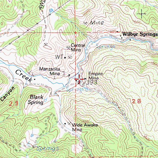 Topographic Map of Empire Mine, CA