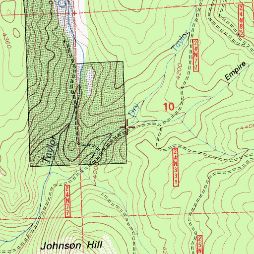 Topographic Map of Empire Ravine, CA
