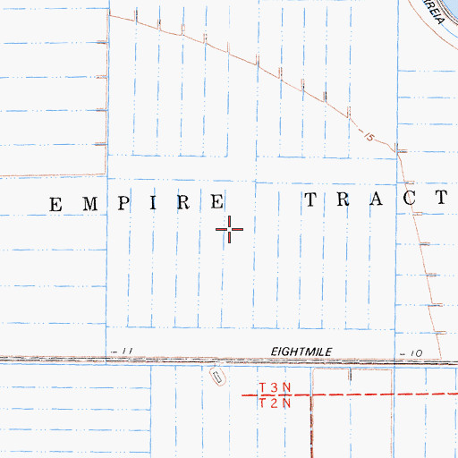 Topographic Map of Empire Tract, CA