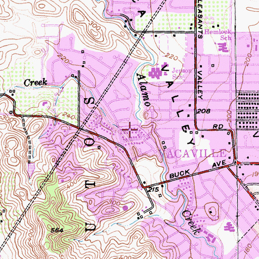 Topographic Map of Encinosa Creek, CA