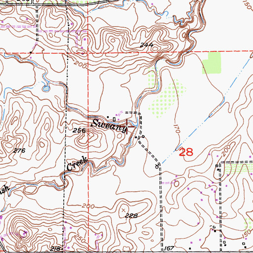 Topographic Map of English Creek, CA
