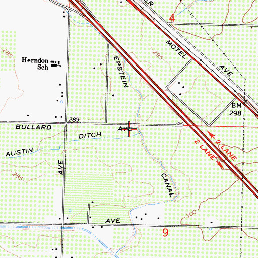 Topographic Map of Epstein Canal, CA