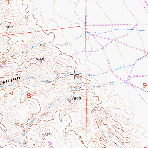 Topographic Map of Escarpado Canyon, CA