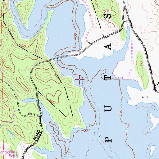 Topographic Map of Eticuera Creek, CA