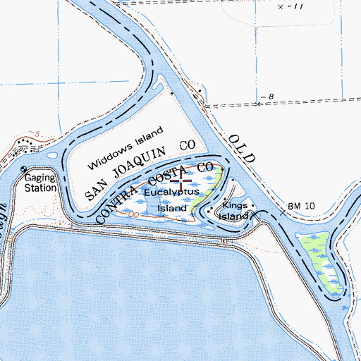 Topographic Map of Eucalyptus Island, CA