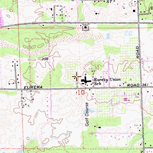 Topographic Map of Placer Learning Center, CA