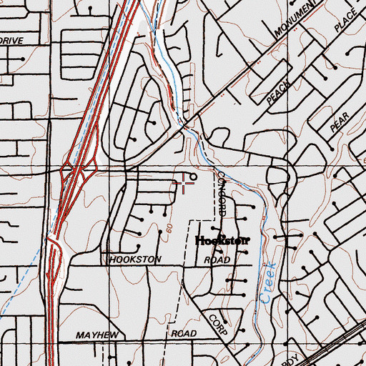 Topographic Map of Fair Oaks Elementary School, CA