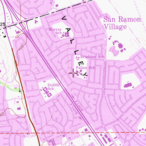 Topographic Map of Dublin Unified School District Office, CA