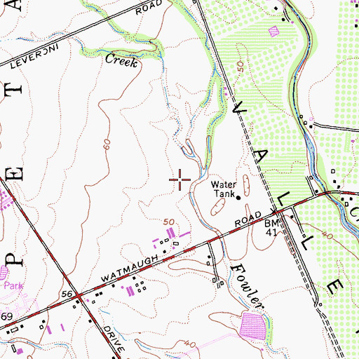 Topographic Map of Felder Creek, CA