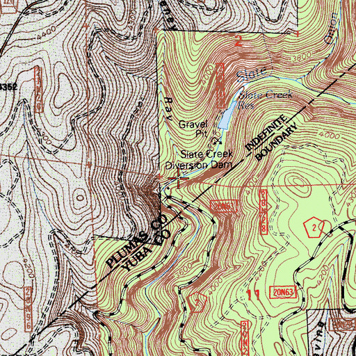 Topographic Map of Feney Ravine, CA