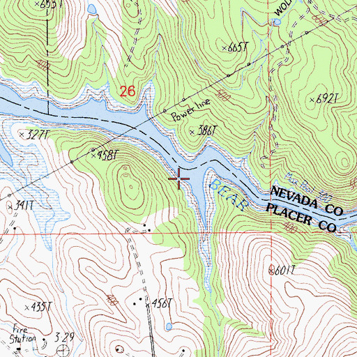 Topographic Map of Fenton Ravine, CA