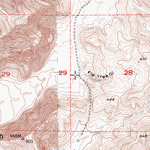 Topographic Map of Fig Tree, CA