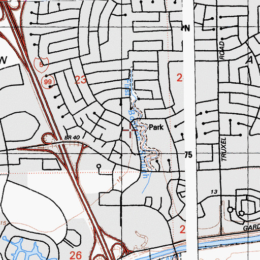 Topographic Map of First Bannon Slough, CA