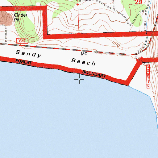 Topographic Map of Fish Cabin, CA