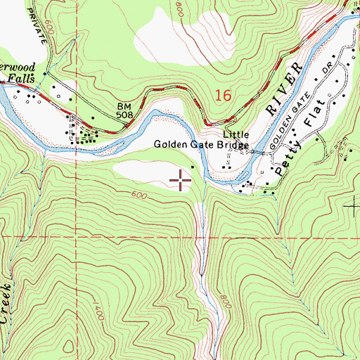 Topographic Map of Fish Creek, CA