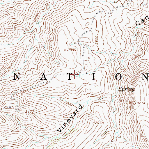 Topographic Map of Mills Ridge Tank, AZ