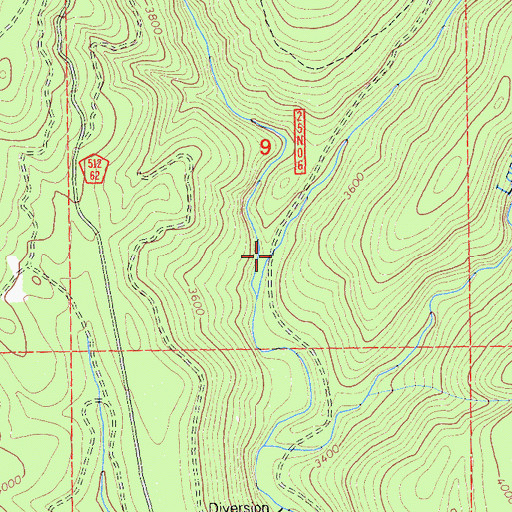 Topographic Map of Fish Creek, CA
