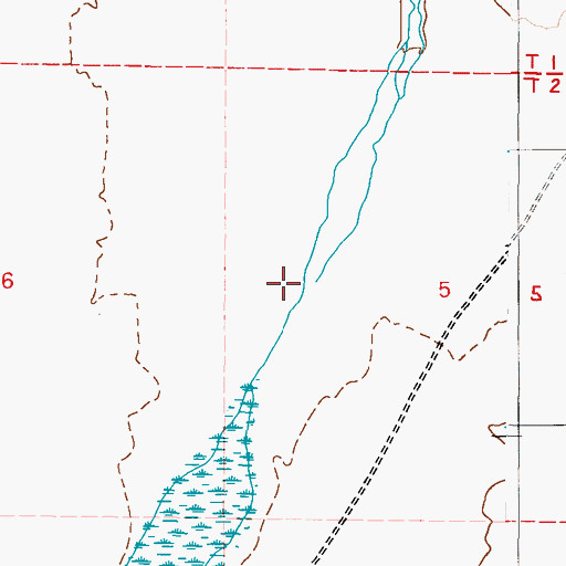 Topographic Map of Fish Lake Valley, CA