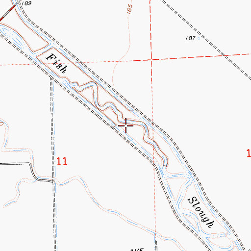Topographic Map of Fish Slough, CA