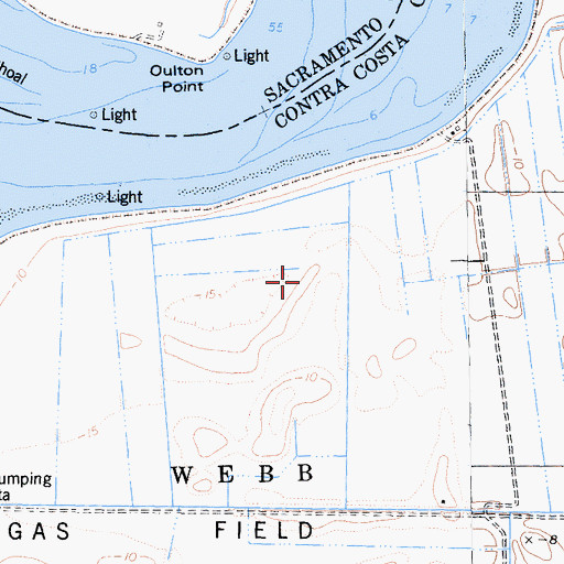 Topographic Map of Fishermans Slough, CA