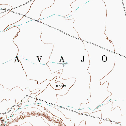 Topographic Map of Burnt Trees Wash, AZ