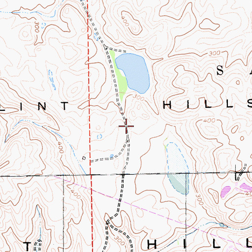 Topographic Map of Flint Hills, CA
